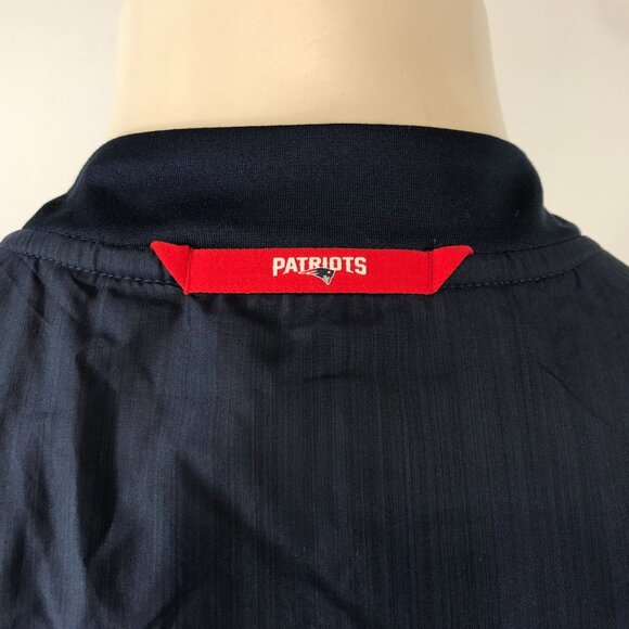 NIKE NFL ~ MENS MEDIUM ~ NAVY BLUE NEW ENGLAND PATRIOTS FULL ZIP JACKET - Picture 6 of 9